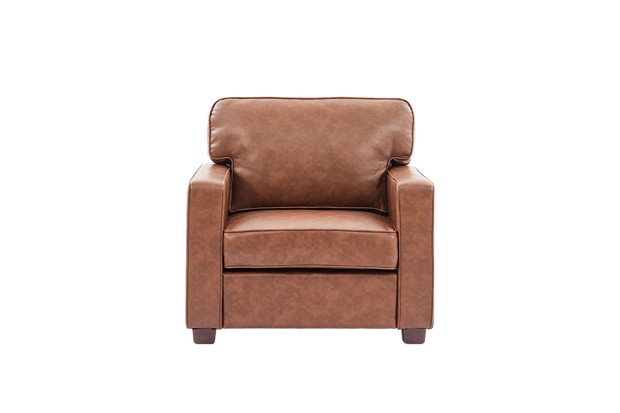 Canapé, chaise (SF021-BR-S)/causeuse (SF021-BR-M)/canapé (SF021-BR-L) en simili cuir PU